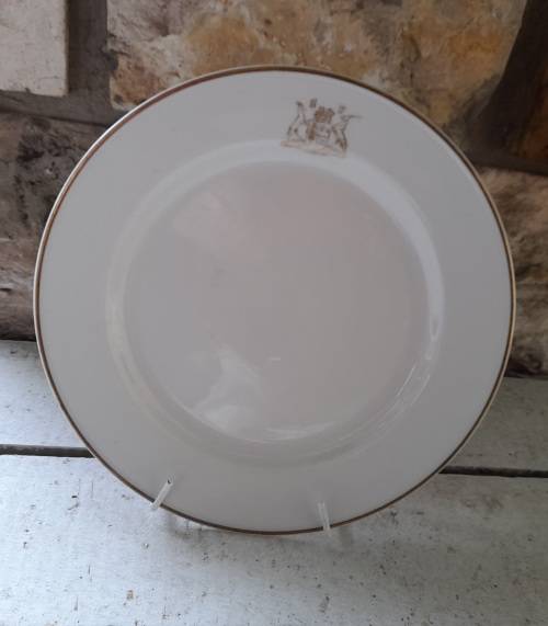 SOUTH AFRICAN RAILWAYS     CROCERY    ONE DINNER PLATE    DIAMETER 25 CM