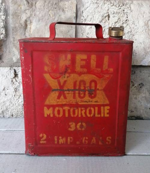 Shell Motor oil tin