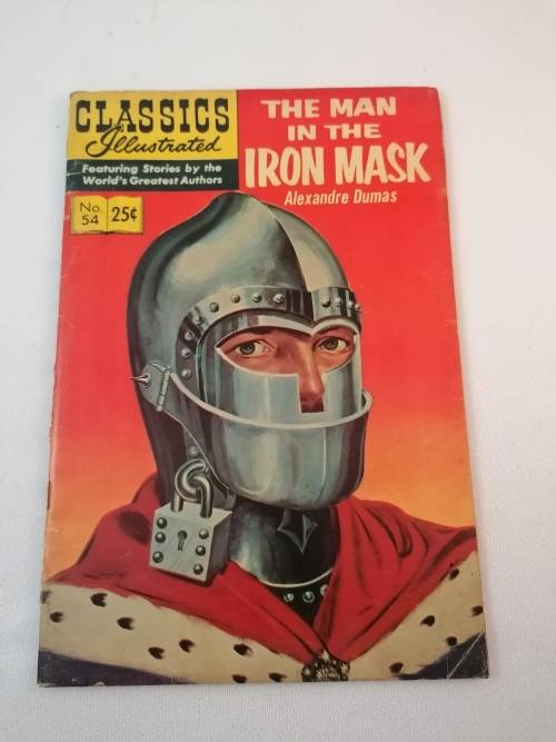Classics Comics. Classics illustrated The man in the Iron mask No. 54