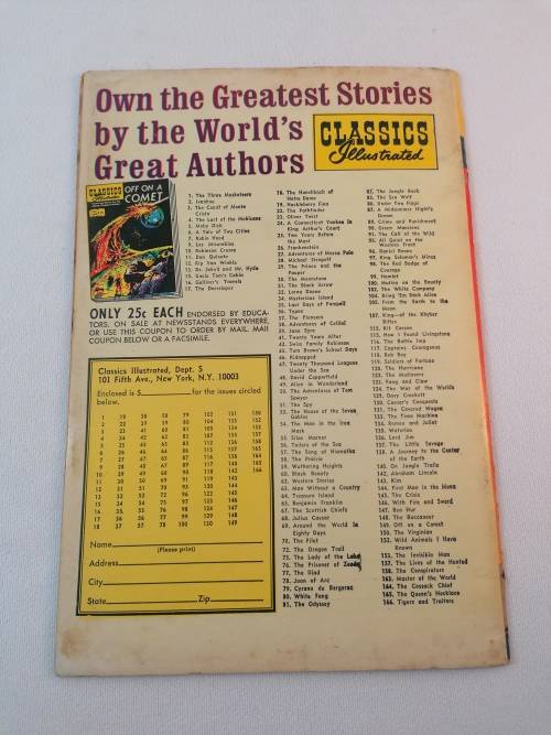 Classics Comics. Classics illustrated The man in the Iron mask No. 54