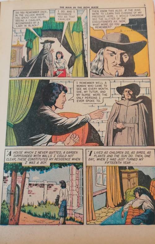 Classics Comics. Classics illustrated The man in the Iron mask No. 54
