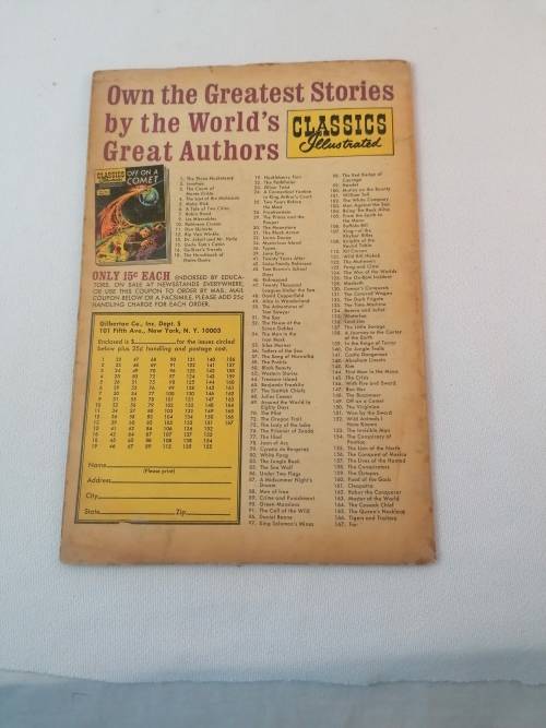 Classics Comics. Classics illustrated Tigers and traitors No 166