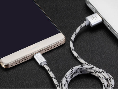 Local Stock! Torras Braided Fast Charging USB Cable 1.5m For Android Black