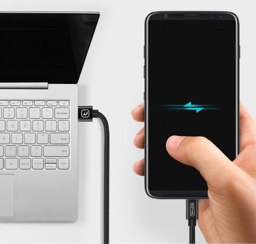 Local Stock! Torras Braided Fast Charging USB Cable 1.5m For Android Black