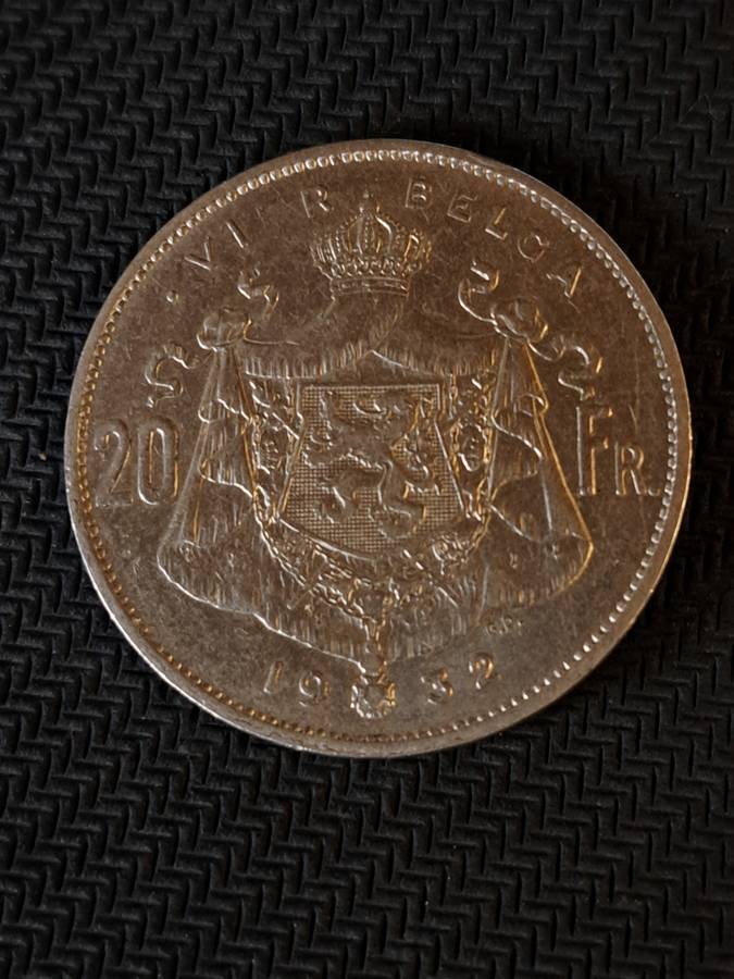 4 Belga/ 20 Francs - 1932