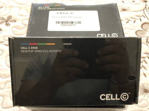 1 BID FOR ALL, x4 - CELL C D105 WIRELESS ROUTER`S - ALL SEALED