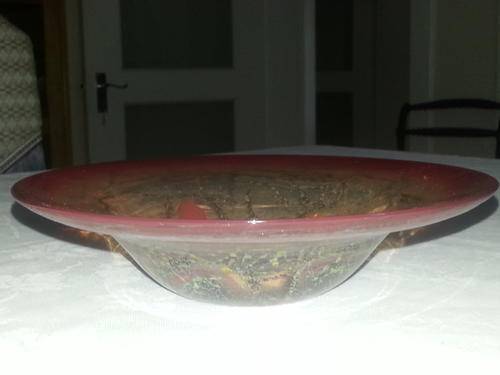 Wmf Ikora red glass bowl side view