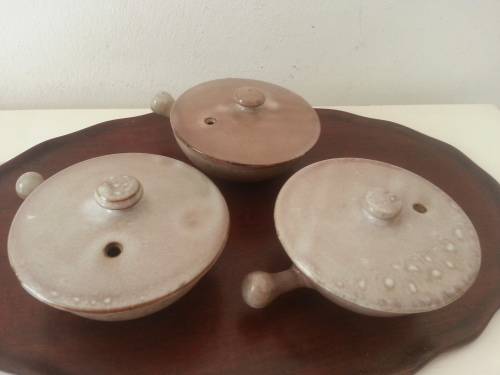 Linn Ware lidded serving bowls (set of three) circa 1940's