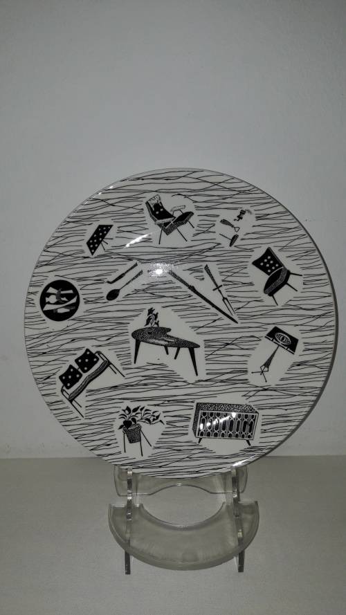 Retro Collectible  1950's Ridgway UK Homemaker series dinner plate