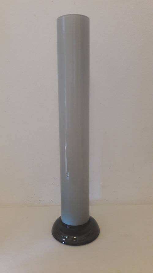 Post Modern Retro Memphis style tall glass vase circa 1970's