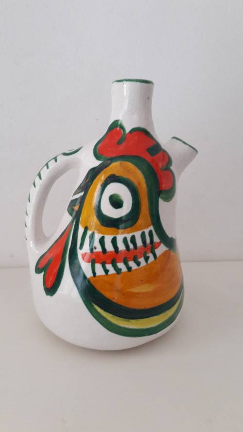 Rare collectible Italian Mid Century modern ceramic carafe by Giovanni De Simone Palermo