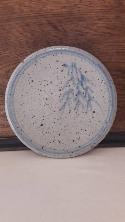 Collectible Hyme Rabinowitz stoneware platter circa 1970's / 80's