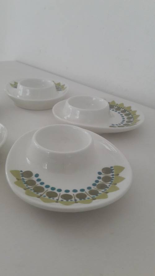 Collectible vintage  Scandinavian Norwegian Figgjo Flint egg cups 1960's