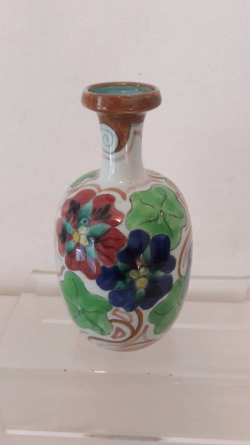 Collectible Goedewaagen Gouda Netherlands  vase in the Kers pattern 1930's
