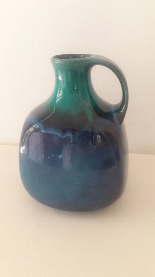 Collectible Midcentury modern German Graflich Ortenburg fat lava jug circa 1960's