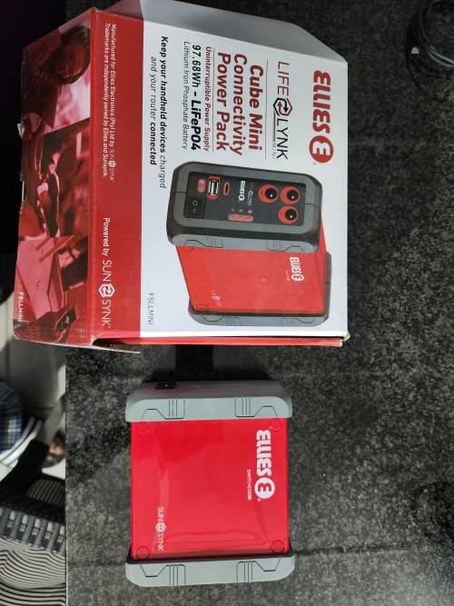 Ellies Cube MINI 97.68WH LifePO4 Power Pack - MINI Dc Power Backup Battery Power Bank Supply