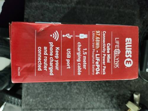 Ellies Cube MINI 97.68WH LifePO4 Power Pack - MINI Dc Power Backup Battery Power Bank Supply