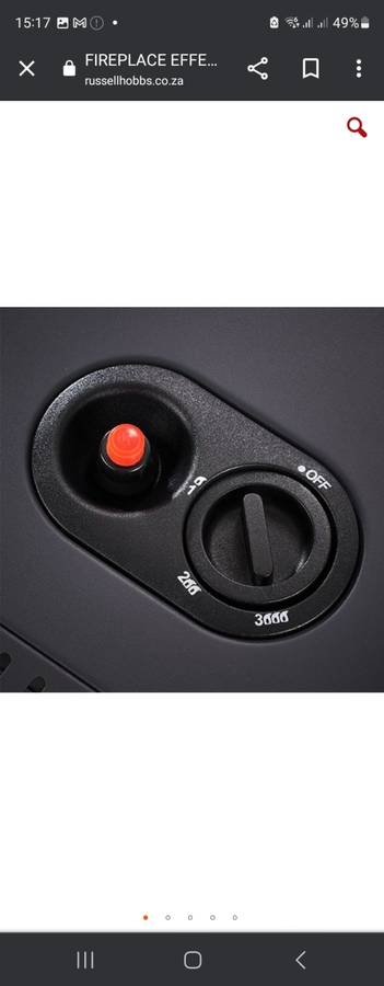 RUSSELL HOBBS FIREPLACE EFFECT GAS HEATER