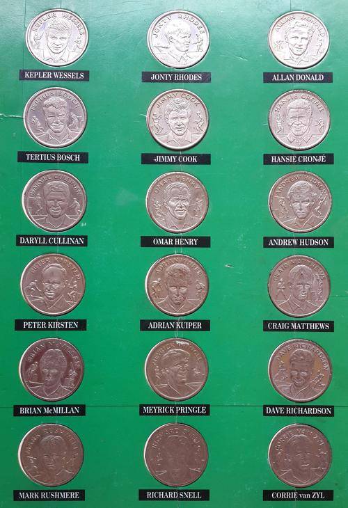 Complete S.A. Cricket Coin Set