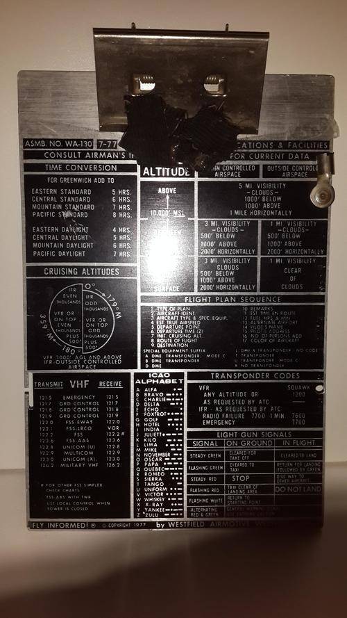 WOW!!! Awesome Aircraft Clipboard