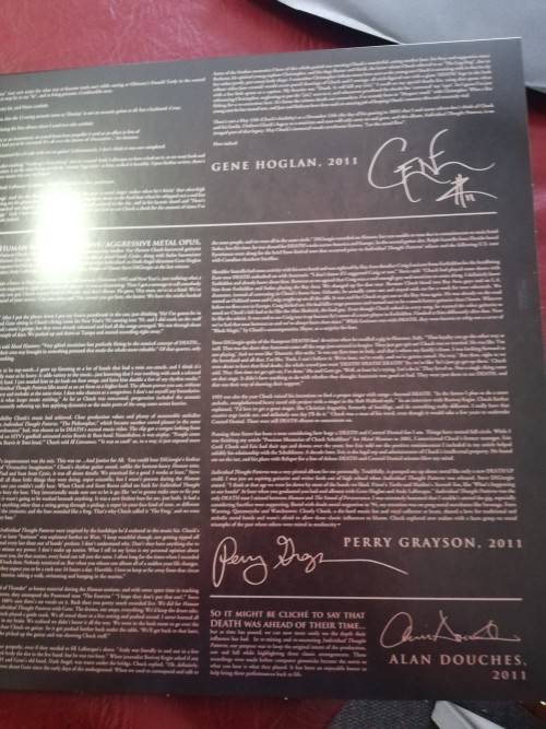 DEATH - INDIVIDUAL THOUGHT PATTERNS 2XLP VINYL 25TH YEAR ANNIVERSARY SILVER LTD EDITION