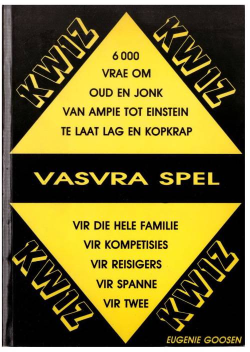 Kwiz, Vasvra Spel, Boek A en Boek B / Eugenie Goosen (AFRIKAANS)