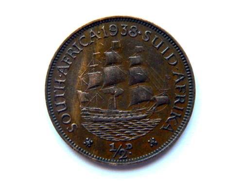 1939 HALF PENNY SUID AFRIKA
