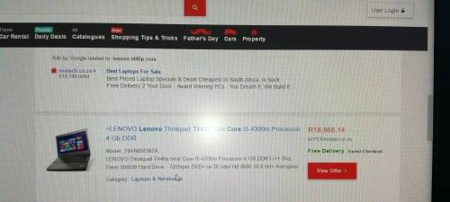 LATE ENTRY*R19000 RETAIL*Brilliant Workstation*LENOVO T440p i5*8GB RAM*640GB HDD*BACKLIT KEYBOARD*