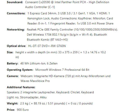 *HIGH SPEC i5!*DELL VOSTRO 3560*i5-3210m*6GB RAM*1000GB HDD*DVD*HD DISPLAY*BACKLIT KEYBOARD