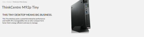 LATE ENTRY!*EXCELLENT*LENOVO THINKCENTRE M92P TINY*i5VPRO-3470T*4GB RAM*500GB HDD*