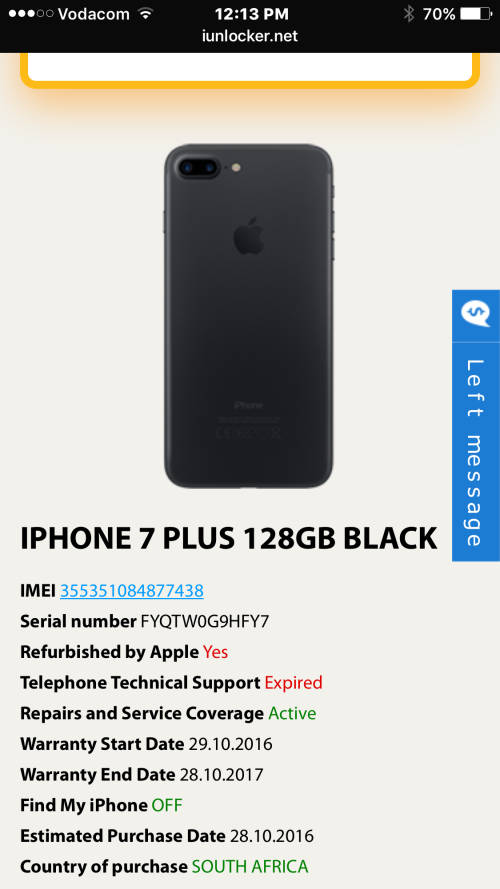 Apple iPhone 7 Plus 128gb Matt Black *** Sealed unit ***