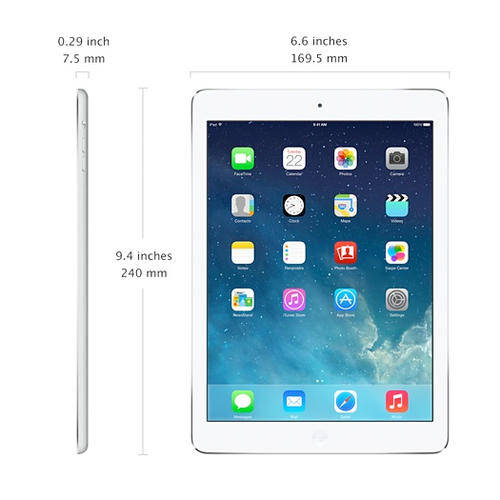 Apple iPad Air 64GB WiFi + Cellular Silver MD796