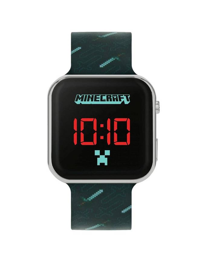 Peers Hardy - Minecraft Black Strap LED Kids Watch