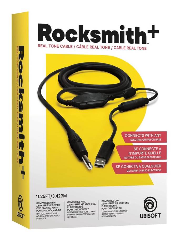 Ubisoft Rocksmith Real Tone Cable for PC, PS3, PS4, & Xbox 360, Xbox One, Xbox X|S