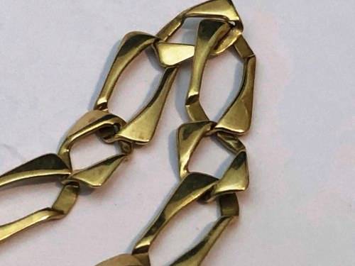 9ct 16cm SOLID GOLD BRACELET