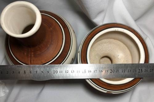 Decorative Roman inspired hand painted porcelain vases