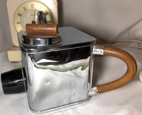 VINTAGE PIFCO TEA O MATIC - CLOCK & KETTLE COMINATION - WORKING