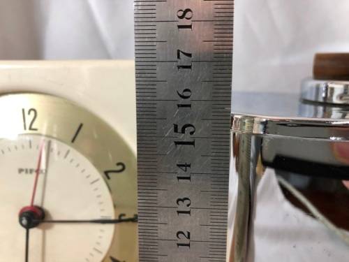 VINTAGE PIFCO TEA O MATIC - CLOCK & KETTLE COMINATION - WORKING