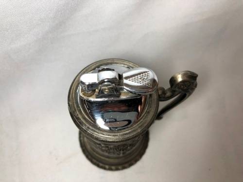 PEWTER BEER MUG LIGHTER - NOT TESTED
