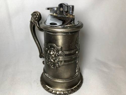 PEWTER BEER MUG LIGHTER - NOT TESTED