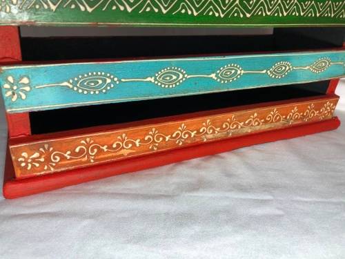 Moroccan hand decorated magazine rack