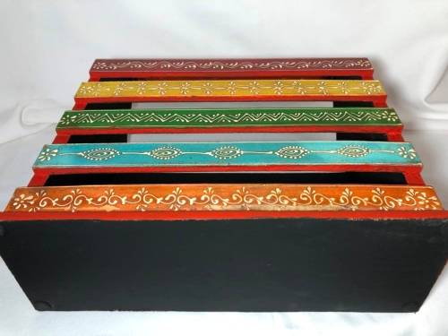 Moroccan hand decorated magazine rack
