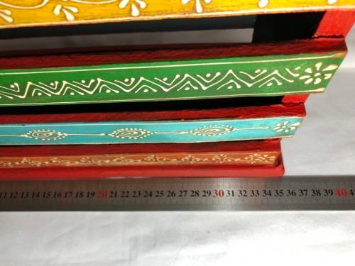 Moroccan hand decorated magazine rack