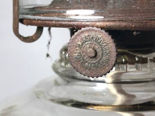 DETAILED GLASS OIL LAMP - WORKING (40CM)