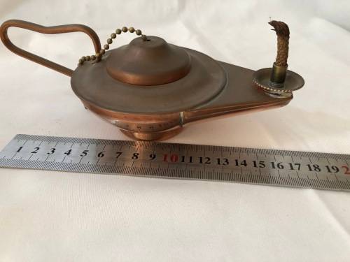VINTAGE COPPER NORMEWARE OIL LAMP