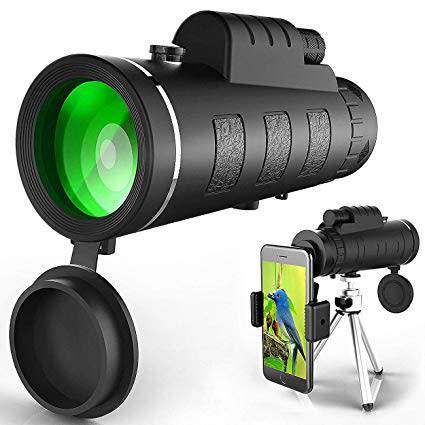 Monocular Telescope Optical HD Lens with Smartphone Cradle