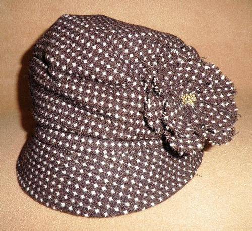 GORGEOUS FLOWER DESIGN HAT***BROWN***