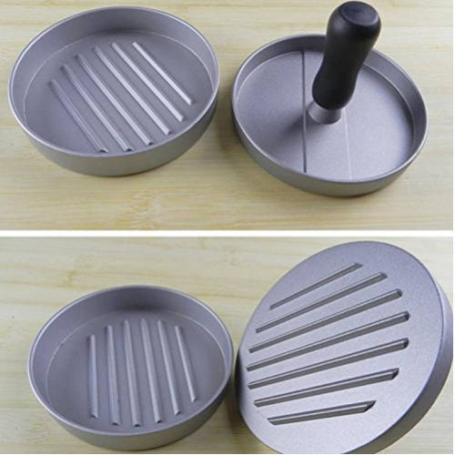 Hamburg Meat Patty Mold Hamburg Pressure Mold Aluminum Alloy Pressure Food Maker Kitchen  Tool