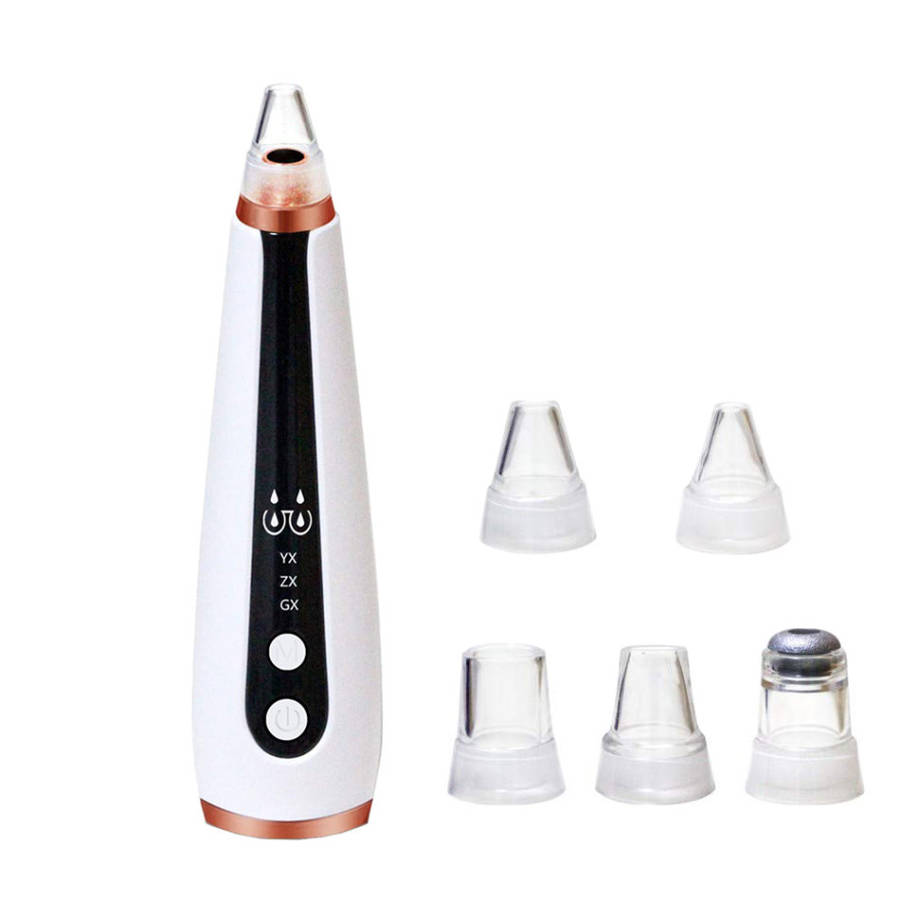 Electronic Blackhead Remover Pore Vacuum Cleaner with 6 Sucker Heads Unboxed