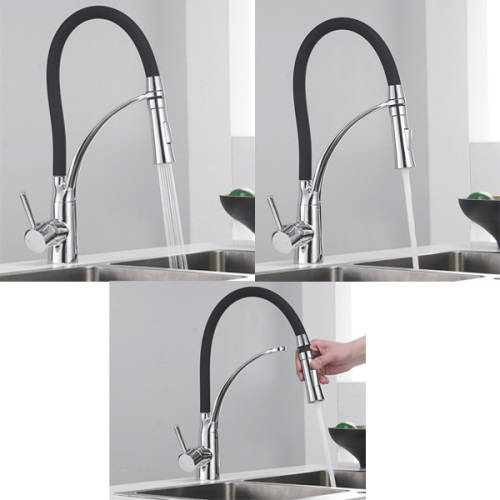 Pull-Down Sprayer Single Handle Kitchen Sink Faucet Unboxed